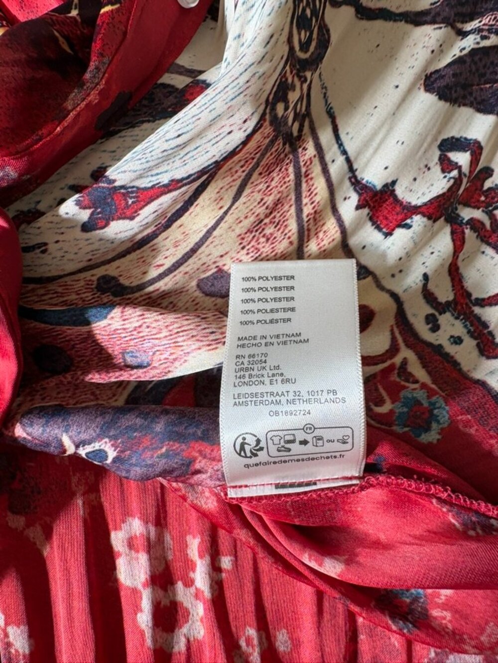 Free People Off The Vine Button Down, Ruby Butterfly Combo L - Picture 11 of 11